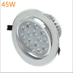 Dimmable Epistar LED Recessed Downlight 6W-45W 45° AC 85-265V Silver White Gold Black