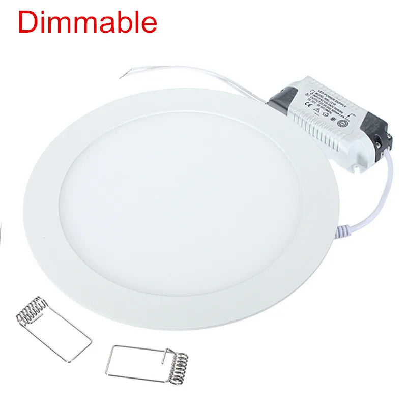Ultra-Thin 12mm LED Recessed Panel Downlight DC 12V 24V 3W-25W 120° PF97% + Driver