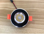 LED Recessed Spotlight 1.5W 3W 8 Degree Narrow Beam Bridgelux CRI 85 D68mm 50-63mm Cutout DC 12-24V or AC 85-265V Silver Gold Black Wine Cabinet