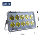 LED Flood Light 100W 200W 600W IP66 AC 110-240V Outdoor Wall Spotlight Aluminum