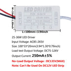 Isolated Constant Current LED Driver 280-300mA 1-3W to 25-36W AC 85-265V Aishi IC OVP