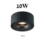 Foldable 360° Rotatable Dimmable COB LED Surface Downlight 7W-16W Double-Head to 32W Black