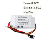 Constant Current LED Driver 300mA 1-3W 4-5W 4-7W 8-12W 18-24W AC 85-265V 90% Efficiency