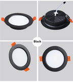 LED Recessed Ceiling Downlight 5W 9W 12W 15W 18W 24W 30W 36W 100lm/W AC110-240V