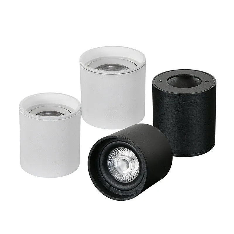 Dimmable LED Surface Mounted Downlight 6W 10W 12W 15W 18W 22W Die Cast Aluminum SMD 5730 CRI 85 60 Degree Knob Switch AC 85-265V