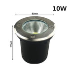 LED Underground Ground Light 5W 10W 15W 20W 30W IP67 Waterproof Stainless Steel 85-265V