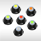 T3 T4.2 T4.7 LED Dashboard Bulb SMD3030 1W 100lm Canbus DC 12V 6 Colors 10-Pack
