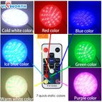 PAR56 LED Pool Light 24W 36W IP68 AC/DC 12V RGB Remote Warm White Cool White D178mm