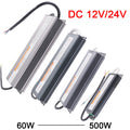 IP67 Waterproof LED Power Supply DC 12V 24V 60W-500W AC 110-250V OCP OVP Auto-Recovery