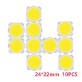COB LED Chip Light Bead 3W 5W 7W 10W 12W 15W 28mm 85-100lm/W 10 Pack DIY