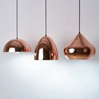Nordic Rose Gold Globe Pendant Light Ceiling Fixture