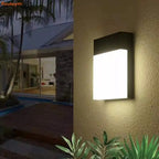 IP65 LED Outdoor Wall Lamp 18W Aluminum Baked Finish Motion Sensor CRI 85 120 to 130 lm/W AC 85-265V Warm White Cool White Balcony Garden