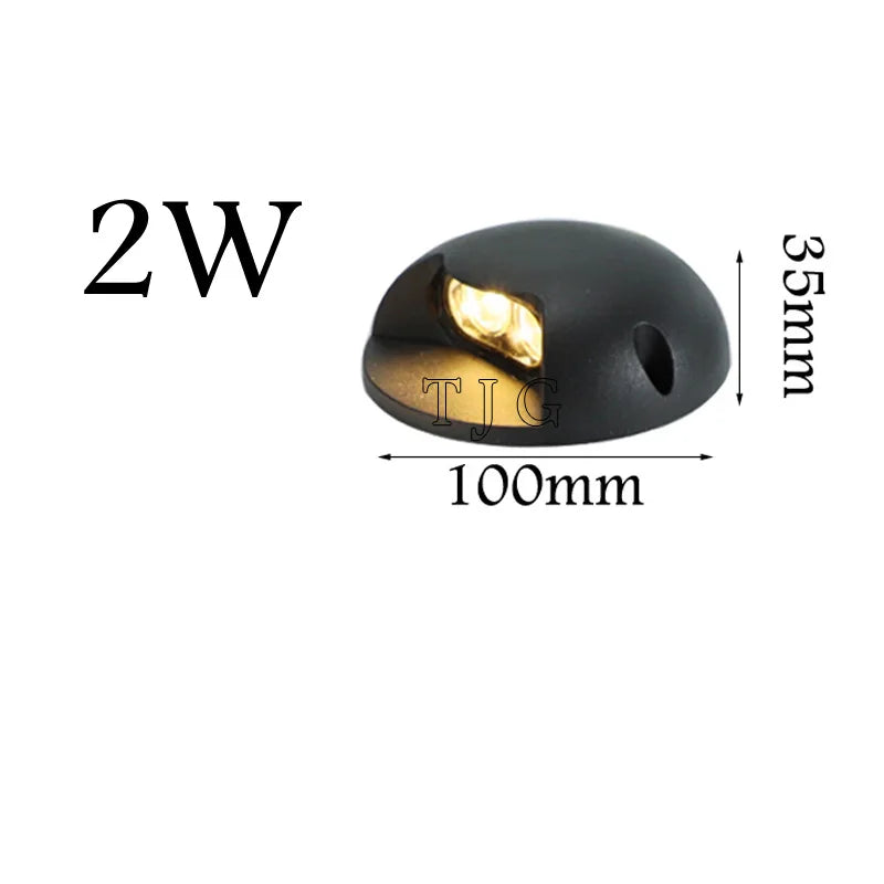 IP68 LED Underground Buried Light 2W 3W 4W 6W 8W 100° 100lm/W AC 85-265V DC 12V Garden Path