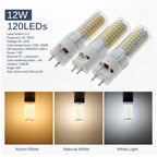 G12 LED Corn Bulb 10W 12W 15W SMD 2835 Epistar 360 Degree AC 85-265V Warm White Neutral White Cool White Clear or No Cover