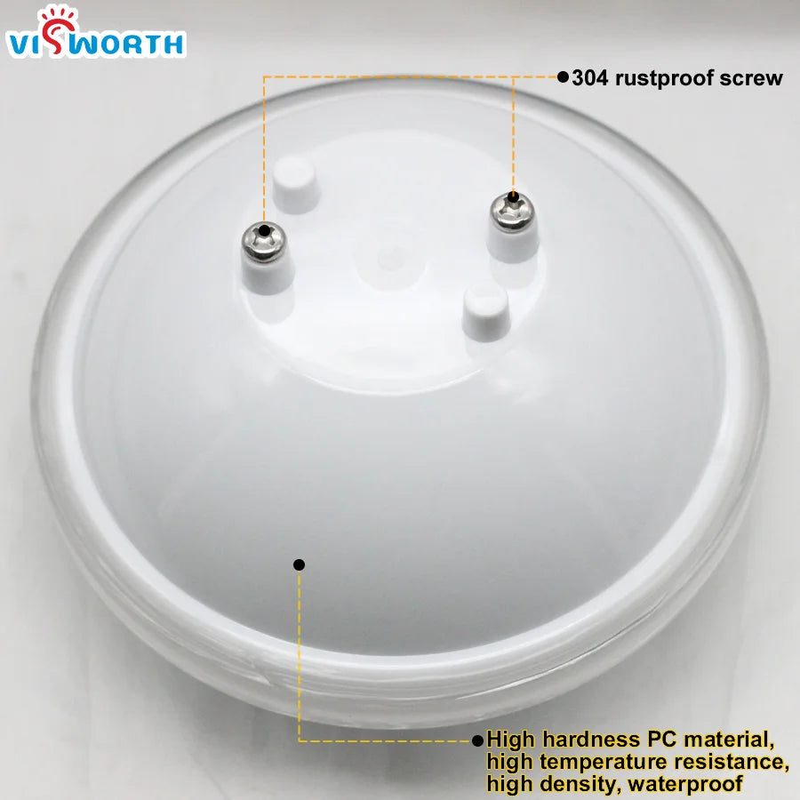 PAR56 LED Pool Light 24W 36W IP68 AC/DC 12V RGB Remote Warm White Cool White D178mm