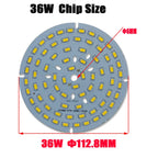SMD5730 Round LED Lamp Board 2W-100W 110-120lm/W CRI 85+ San'An 300mA×2 DIY Downlight