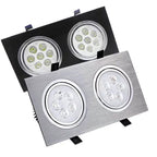 Dimmable Square COB LED Recessed Downlight 3W 5W 7W 10W 14W 18W 45-Degree 85-265V