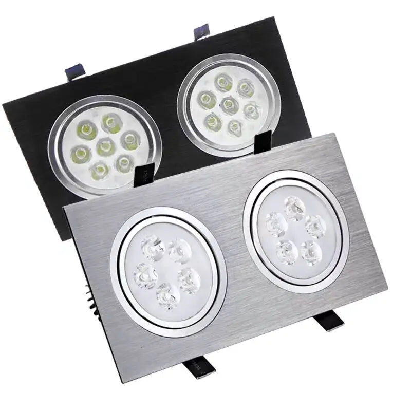 Dimmable Square COB LED Recessed Downlight 3W 5W 7W 10W 14W 18W 45-Degree 85-265V