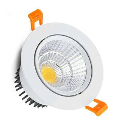 Dimmable COB LED Recessed Downlight 5W 7W 9W 12W 15W 18W Epistar 60-Degree CRI 85+ 85-265V