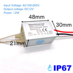 10PCS Mini Recessed LED Cabinet Downlight 12V IP65
