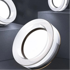 Crystal LED Recessed Downlight 5W 7W CRI 80 Aluminum Acrylic D105 x H25mm 70-90mm Cutout AC 90-260V Warm White Cool White Tricolor Silver White Gold