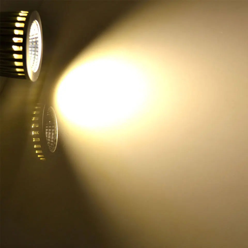 Dimmable COB LED Spotlight Bulb GU10 E27 E14 MR16 6W 9W 12W 60-Degree CRI 80+ 85-265V