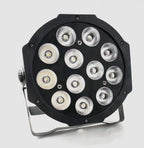 12x RGBWAUV 6-in-1 LED PAR Stage Light 18W DMX 6/10CH 45° AC 90-240V US Plug DJ Party
