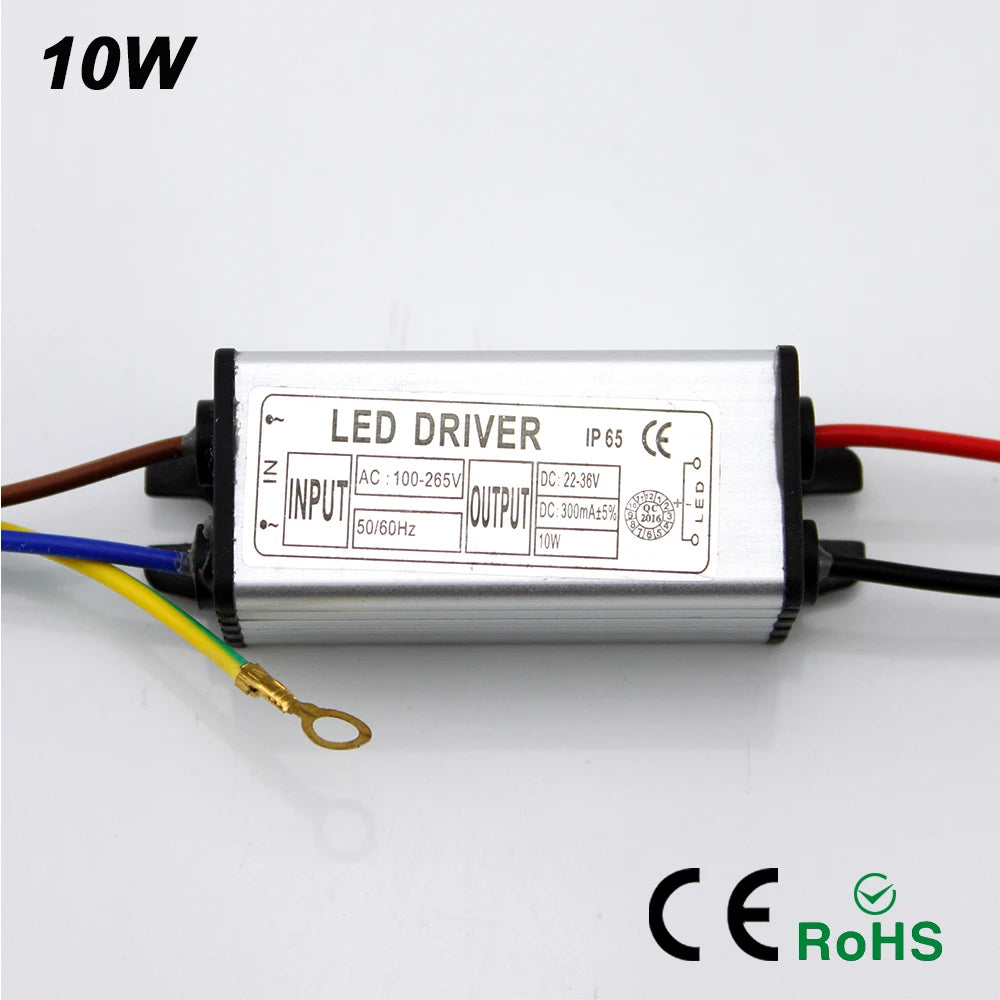 IP67 LED Driver 10W 20W 30W 50W AC 100-265V to DC 20-38V Constant Current Waterproof Floodlight