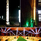 LED Lawn Flood Light 3W 10W IP65 Narrow Beam Brushed Nickel Aluminum AC 85-265V Outdoor