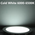 Dimmable Ultra-Thin SMD2835 LED Panel Downlight 3W 4W 6W 9W 12W 15W 25W 120° AC 85-265V