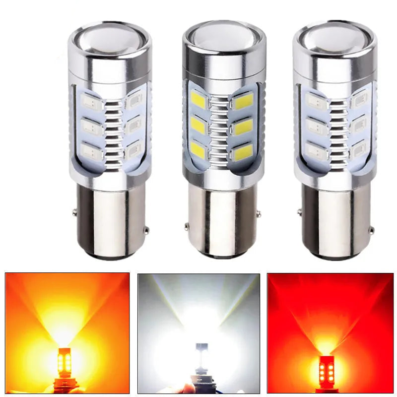 1157 BAY15D LED Bulb 2.5W 12V SMD5630 Brake Tail Signal Light White Red Yellow 60,000hr