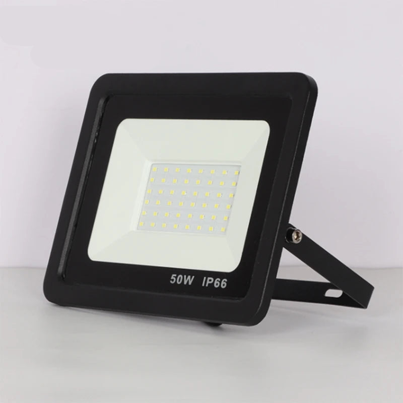 Ultra-Thin IP66 LED Flood Light 10W-100W SMD2835 CRI 80 120° AC 90-140V or 180-265V Aluminum