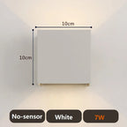 Square IP65 LED Outdoor Wall Light 7W 12W 20W COB PIR Optional 120° AC 85-265V 50,000hr