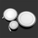 LED Panel Downlight 6W-24W Round Square Glass PF97% 120° AC 85-265V Warm Natural Cool White