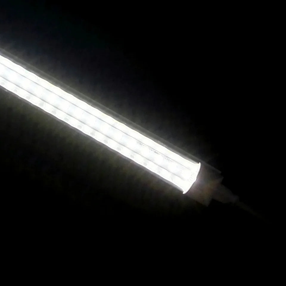 T8 Integrated LED Tube 20W 57cm 2000lm 270-Degree V-Shape Epistar Clear Milky 85-265V