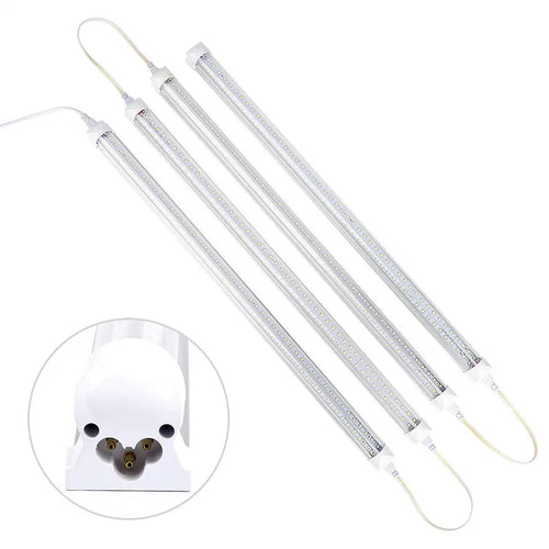 20W T8 V-Shape Integrated LED Tube 2ft 570mm 2000lm SMD2835 270° Milky Clear AC 85-265V