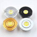 Mini 5W LED Spotlight Epistar 45-Degree 40mm Cutout 90-100lm/W Silver Gold Black 90-260V