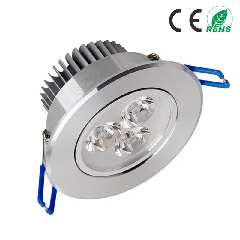 Dimmable LED Recessed Downlight 6W 9W 12W 15W 21W Epistar 45-Degree 85-265V 4 Finishes