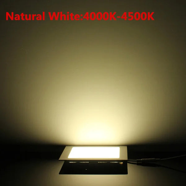 Ultra Thin Square LED Panel Downlight 3W 4W 6W 9W 12W 15W 25W SMD 3528 Aluminum Touch Switch AC 85-265V Recessed Ceiling Light