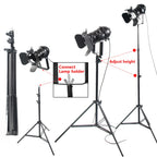 Industrial Retro Tripod Floor Lamp E27 Metal Iron Black Vintage Knob Switch AC 90-260V