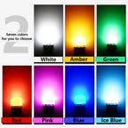 BA9S LED Bulb 0.18W 70lm DC 6V 6.3V SMD 5630 Cool White Plug and Play Flashlight Pinball Machine Toy Car Signal Lamp 50 Pack