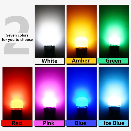 BA9S LED Bulb 0.18W 70lm DC 6V 6.3V SMD 5630 Cool White Plug and Play Flashlight Pinball Machine Toy Car Signal Lamp 50 Pack