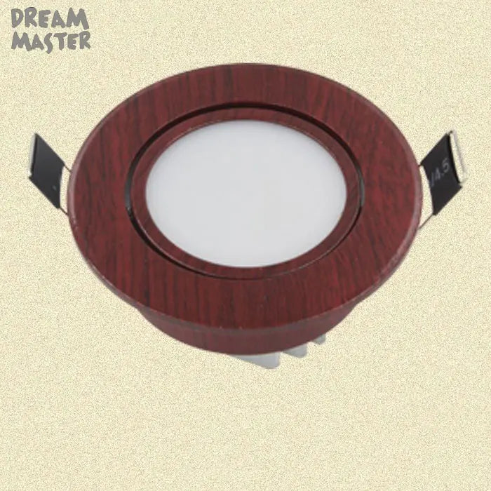 Wood LED Recessed Ceiling Light 5W AC 100-240V Warm Cool White CCC CE RoHS 1/6/10 Pack