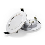 4-Pack LED Recessed Downlight 5W-18W CRI 85+ 120° IP44 AC 85-240V Warm Cool White Silver