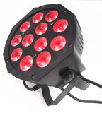 12x RGBWAUV 6-in-1 LED PAR Stage Light 18W DMX 6/10CH 45° AC 90-240V US Plug DJ Party