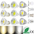 Dimmable COB LED Spotlight Bulb GU10 E27 E14 MR16 6W 9W 12W 60-Degree CRI 80+ 85-265V
