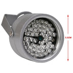 48-LED 850nm IR Infrared Illuminator CCTV Night Vision 20m Auto Sensor DC 12V Aluminum