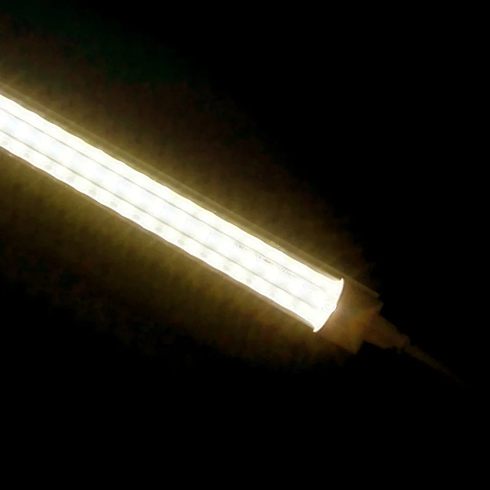 T8 Integrated LED Tube 20W 57cm 2000lm 270-Degree V-Shape Epistar Clear Milky 85-265V