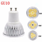 GU10 LED Spotlight Bulb 3W 4W 5W Epistar 120 Degree 50000 Hours AC 85-265V Warm White Cool White Aluminum U-Shaped Dimmable 10 Pack