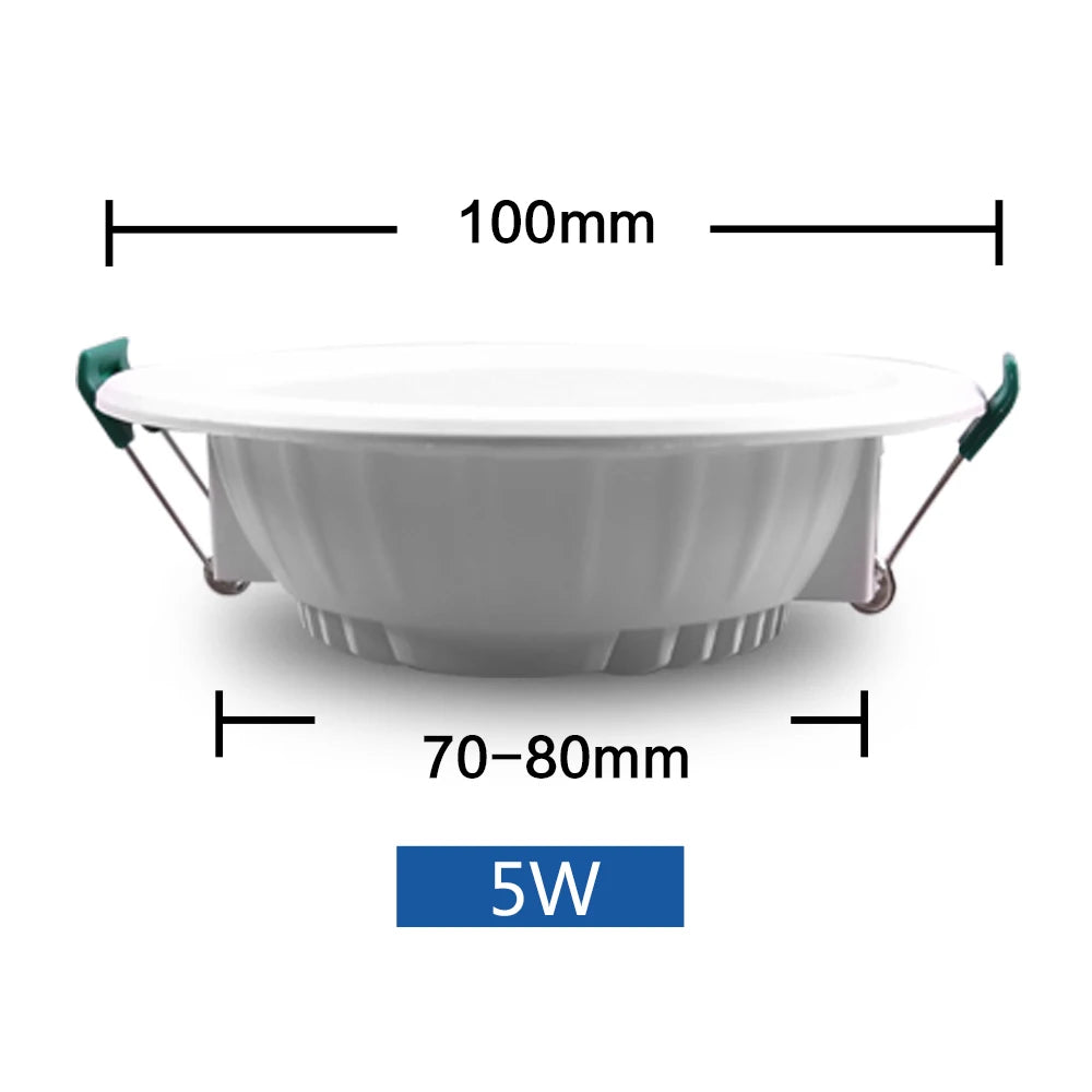 Low Voltage LED Recessed Downlight 5W 9W 12W 15W 18W AC DC 12V 24V 36V 48V SMD 2835 Aluminum Cool White Warm White Round Ceiling Lamp